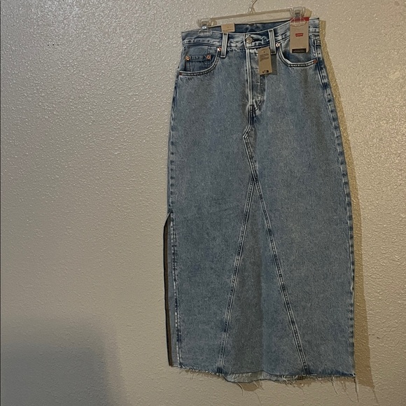 Levi's Dresses & Skirts - Levi's Vintage Wash Long Denim Skirt Size 28